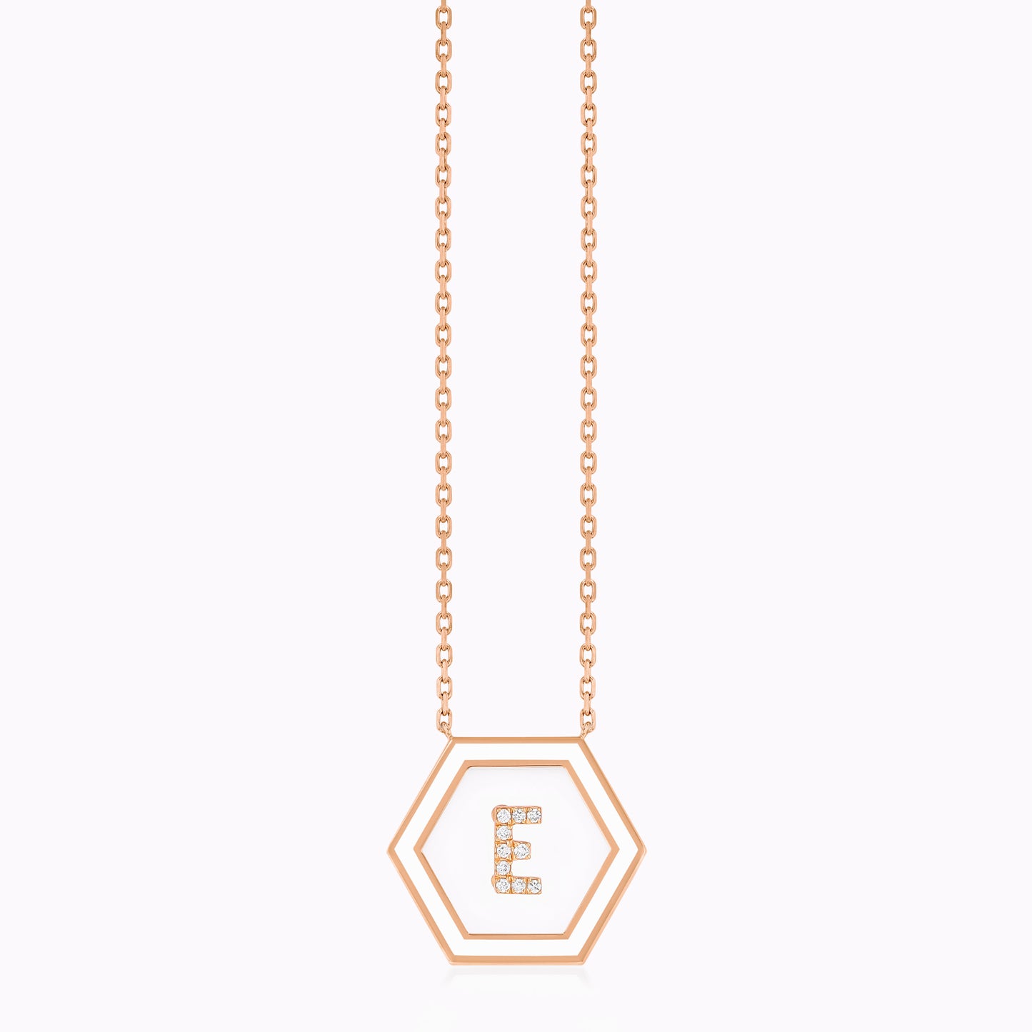 HEXA Letter E Necklace