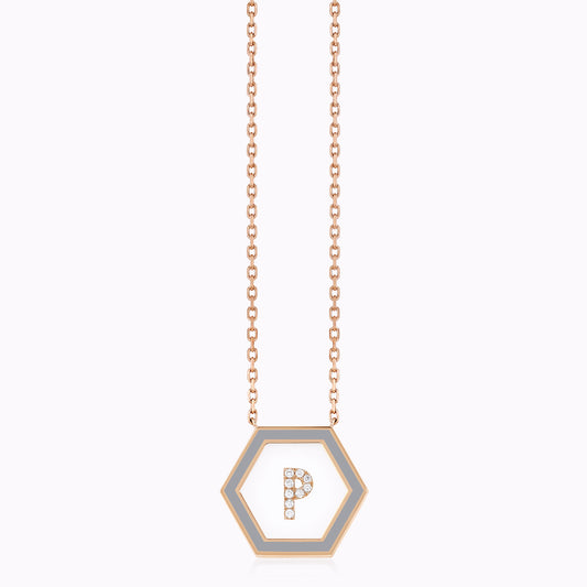 HEXA Letter P Necklace