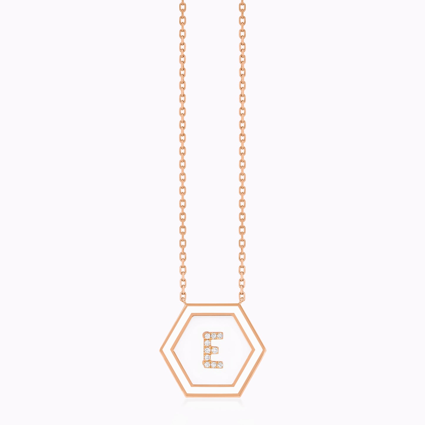 HEXA Letter E Necklace