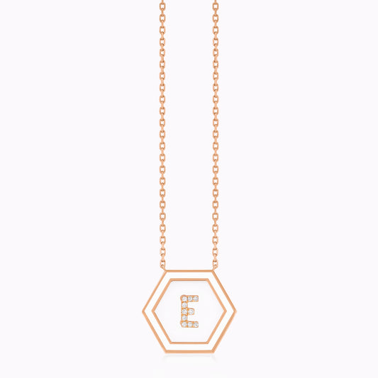 HEXA Letter E Necklace