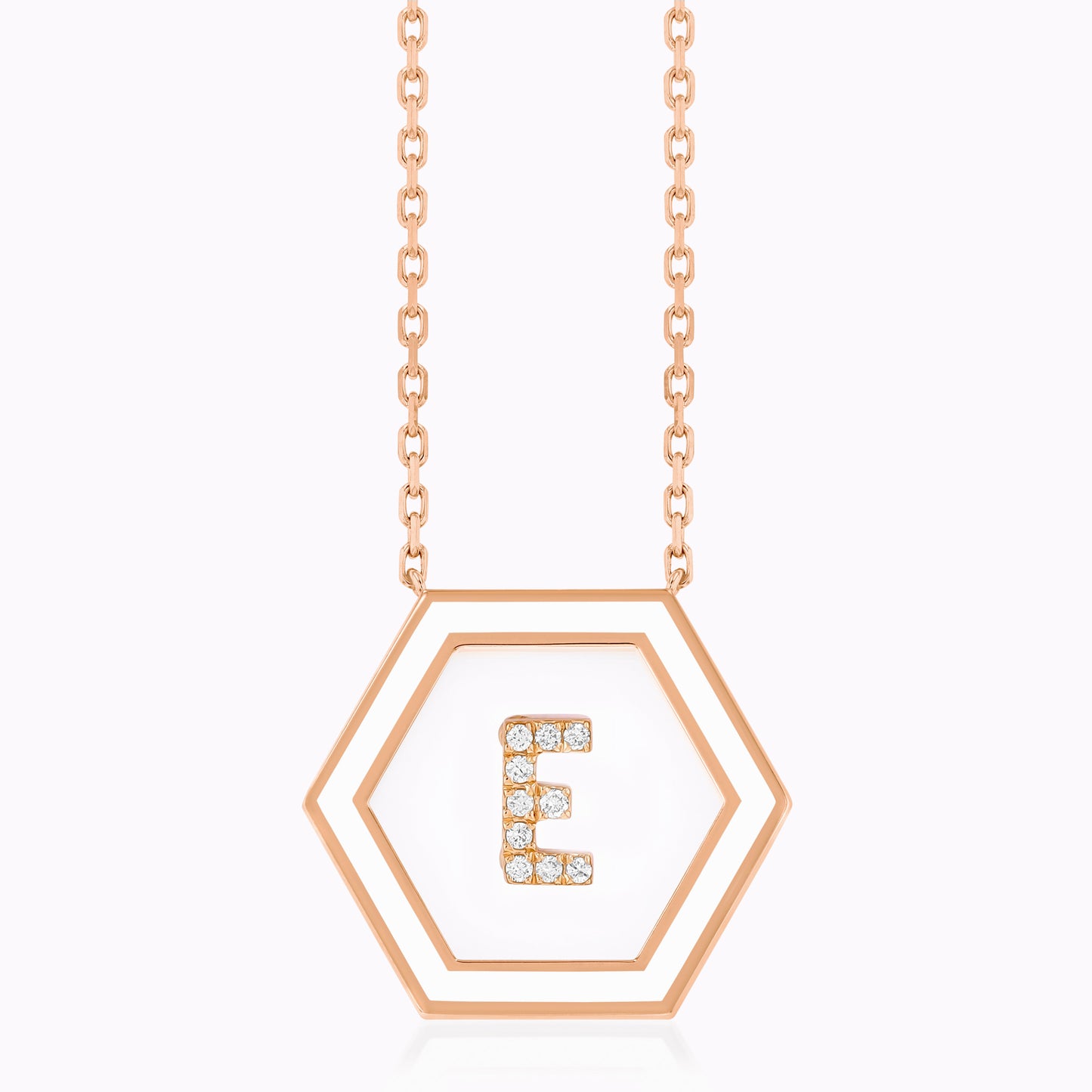 HEXA Letter E Necklace