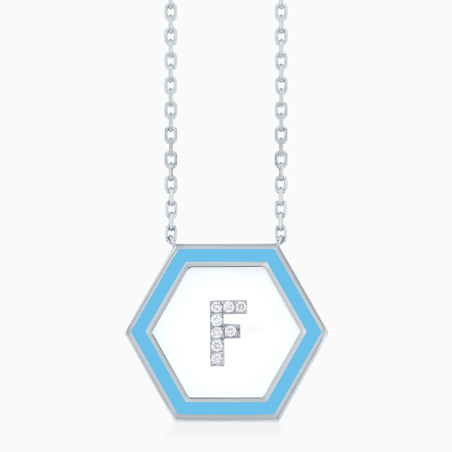 HEXA Letter F Necklace