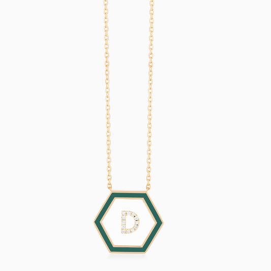 HEXA Letter D Necklace