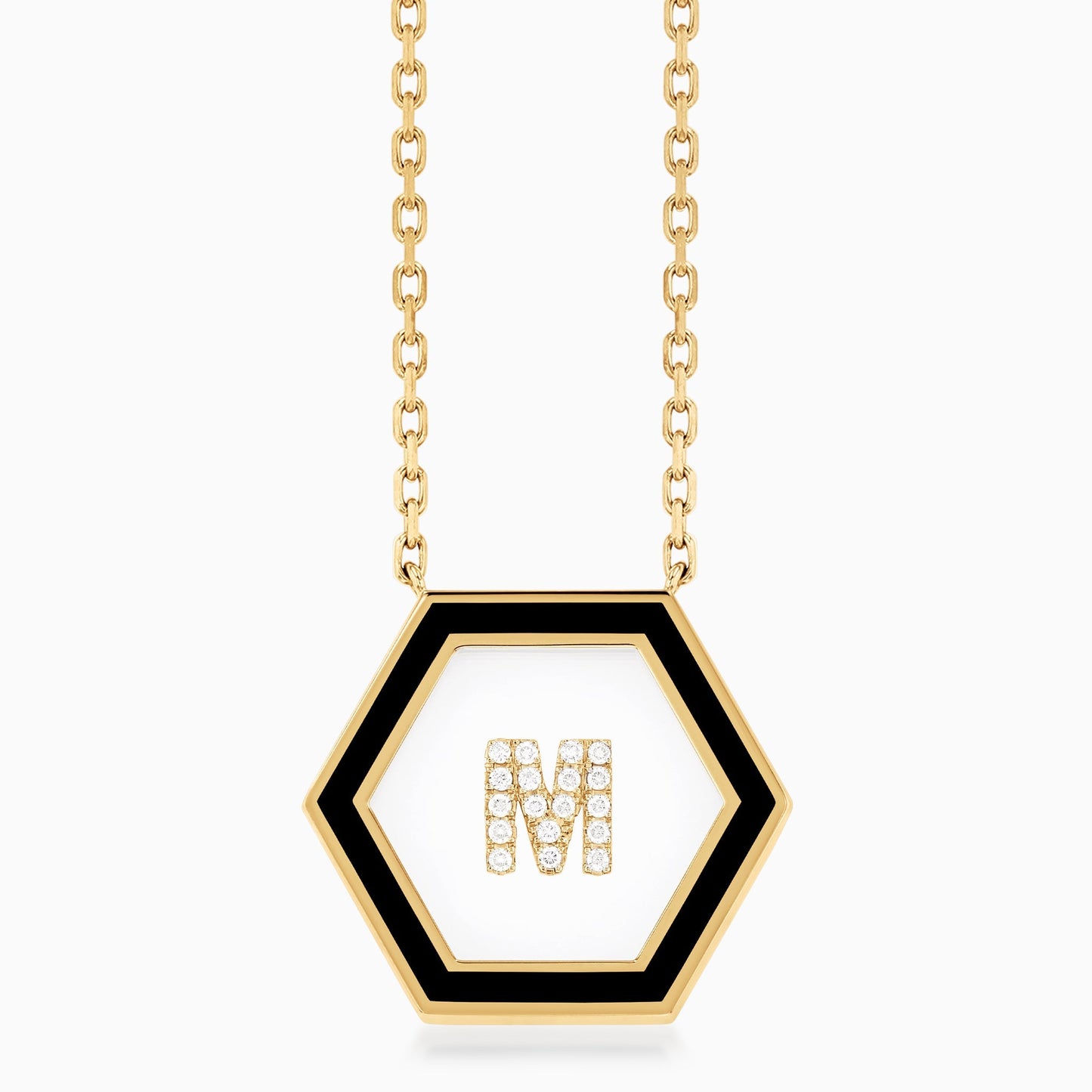 HEXA Letter M Necklace