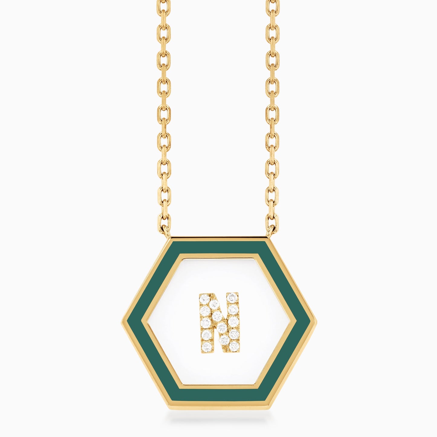 HEXA Letter N Necklace