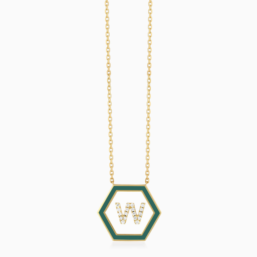 HEXA Letter W Necklace