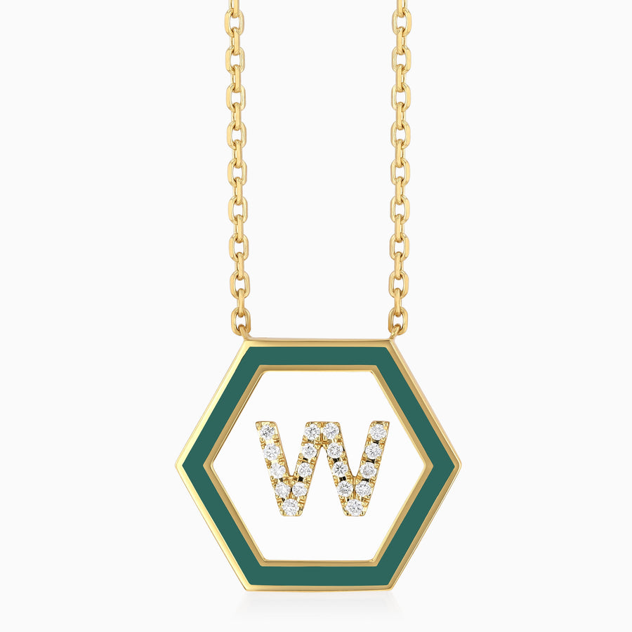 HEXA Letter W Necklace