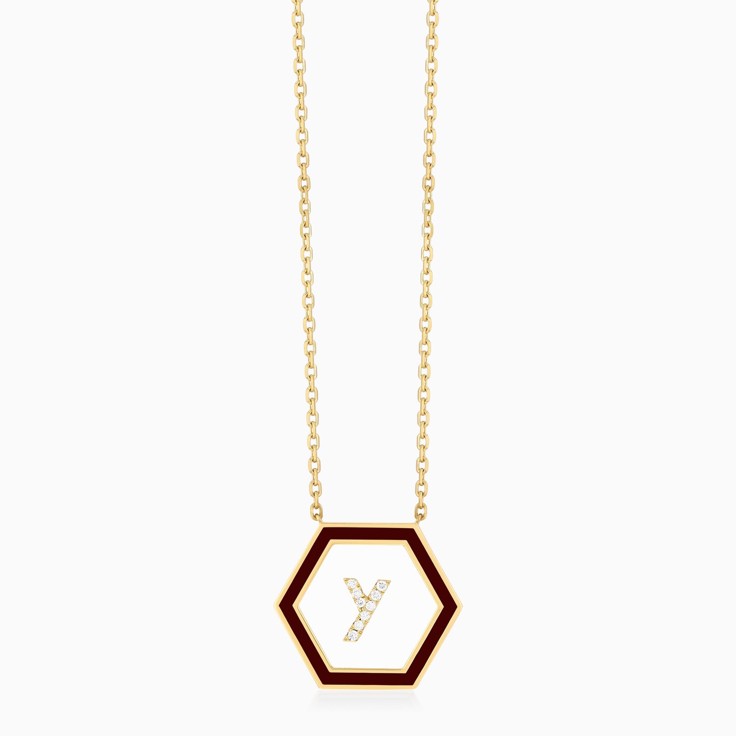 HEXA Letter Y Necklace