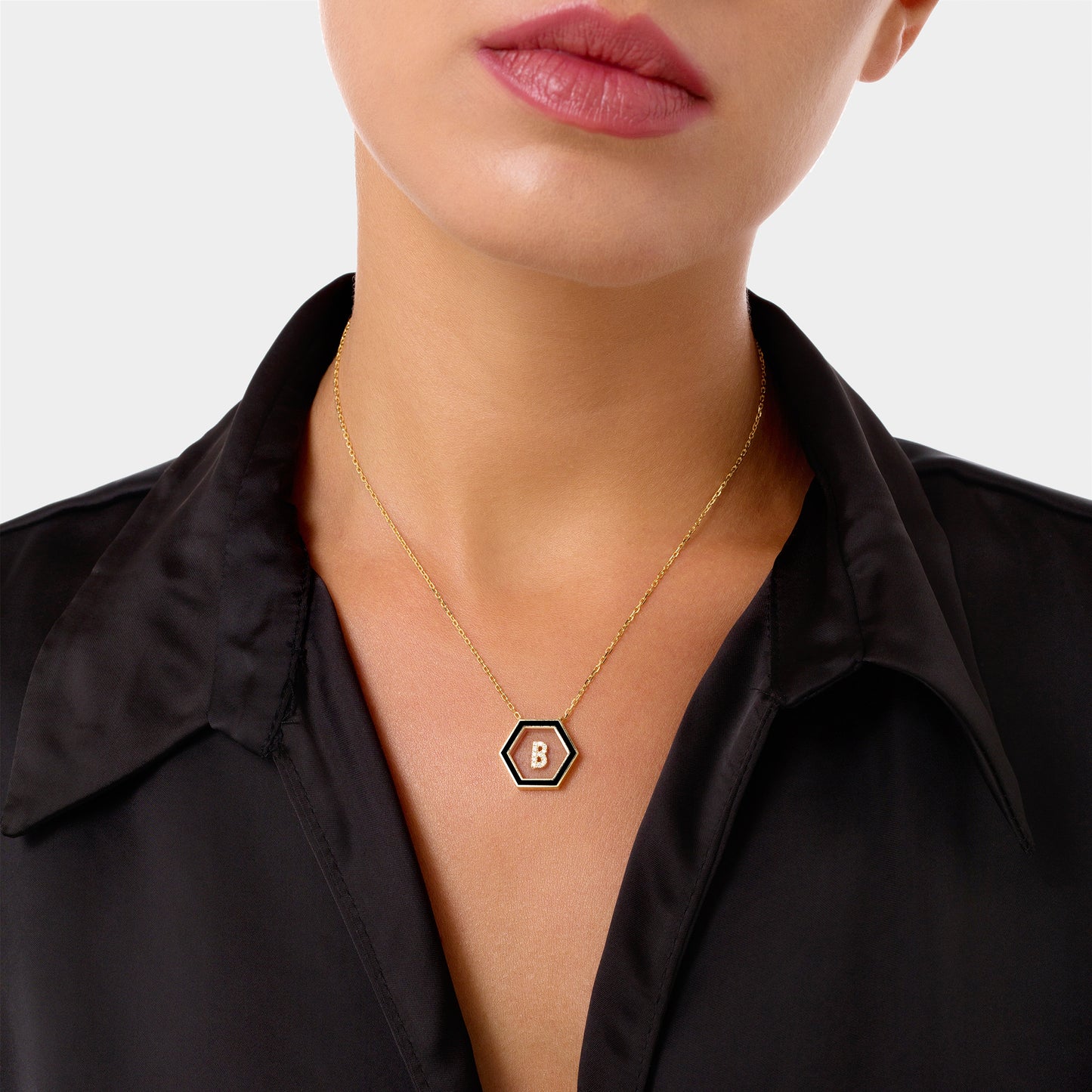 HEXA Letter B Necklace
