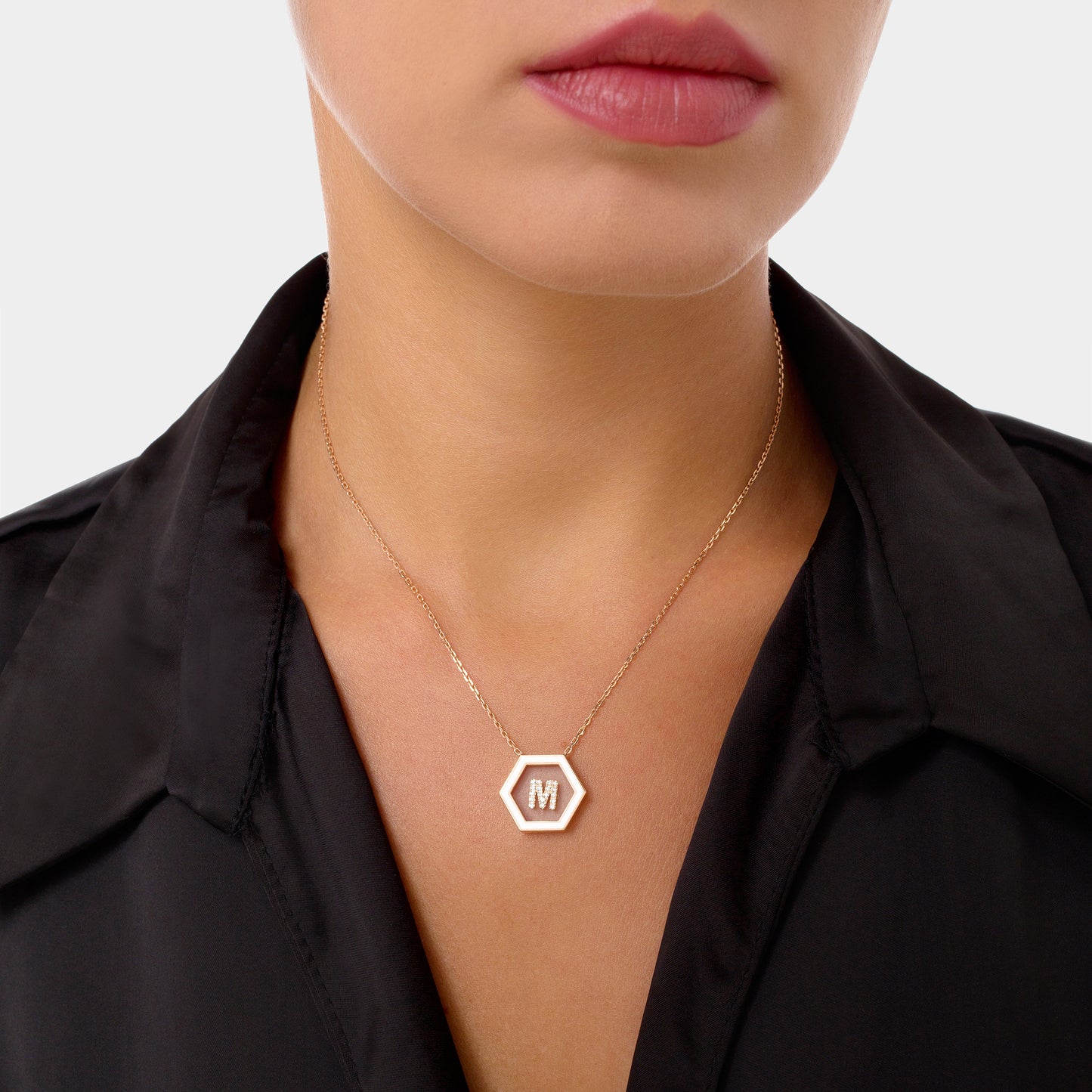 HEXA Letter M Necklace