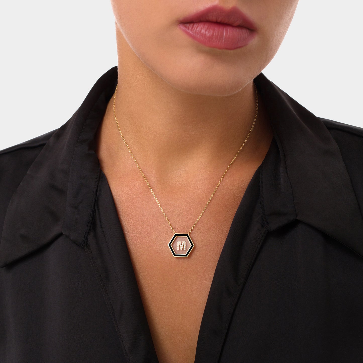 HEXA Letter M Necklace