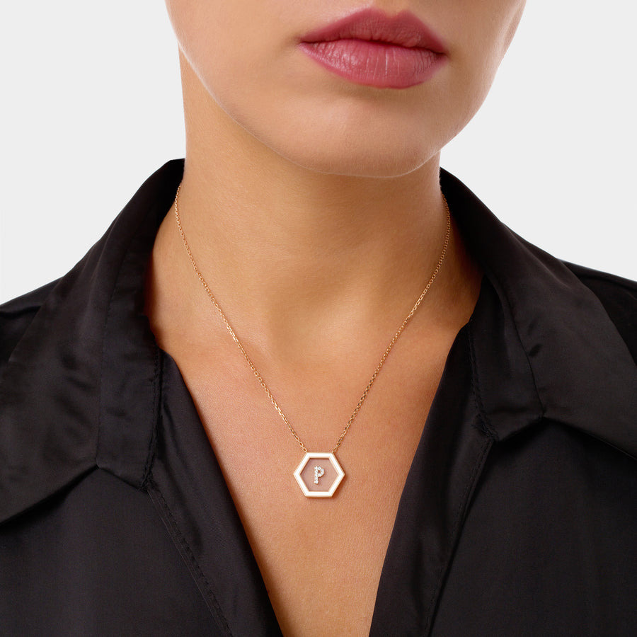 HEXA Letter P Necklace