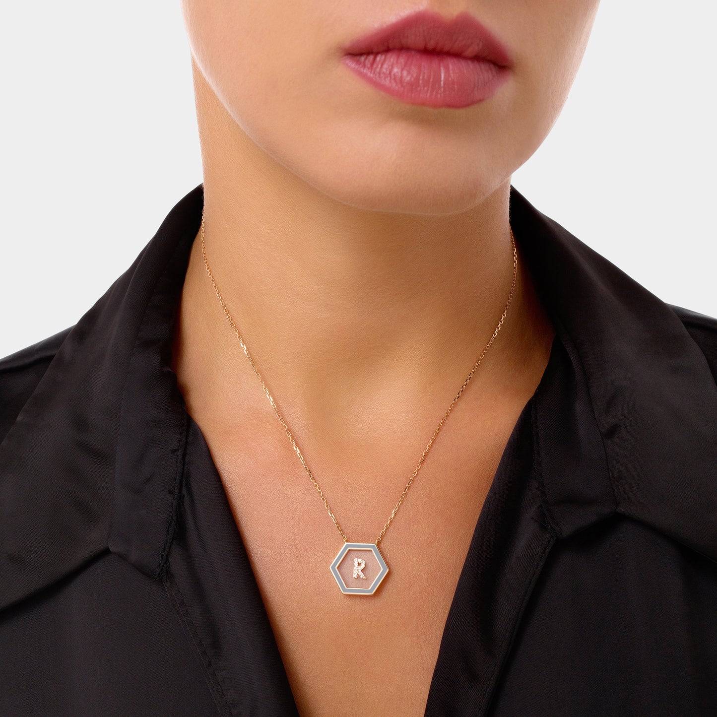 HEXA Letter R Necklace