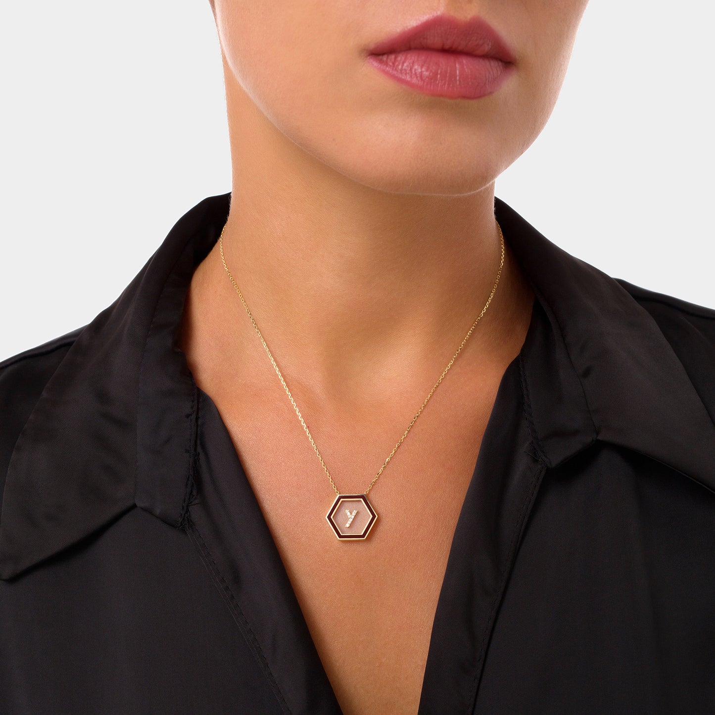 HEXA Letter Y Necklace