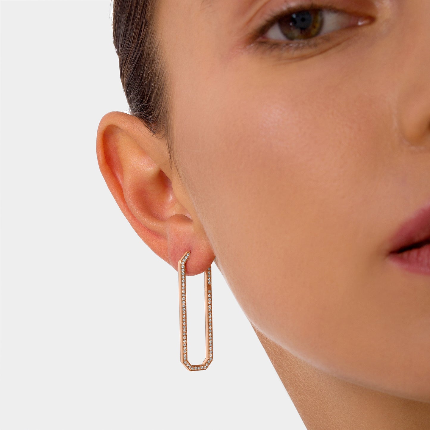 HEXA Chain Link Earrings Large