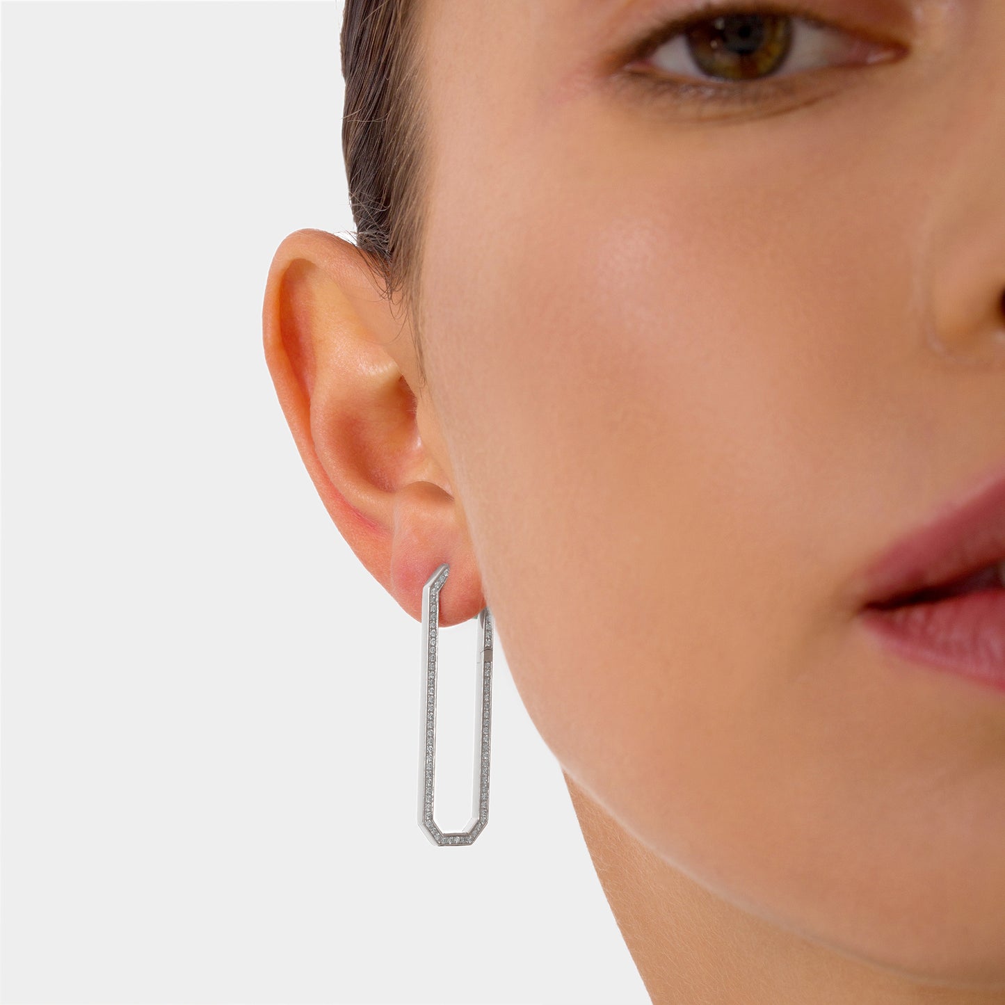 HEXA Chain Link Earrings Large