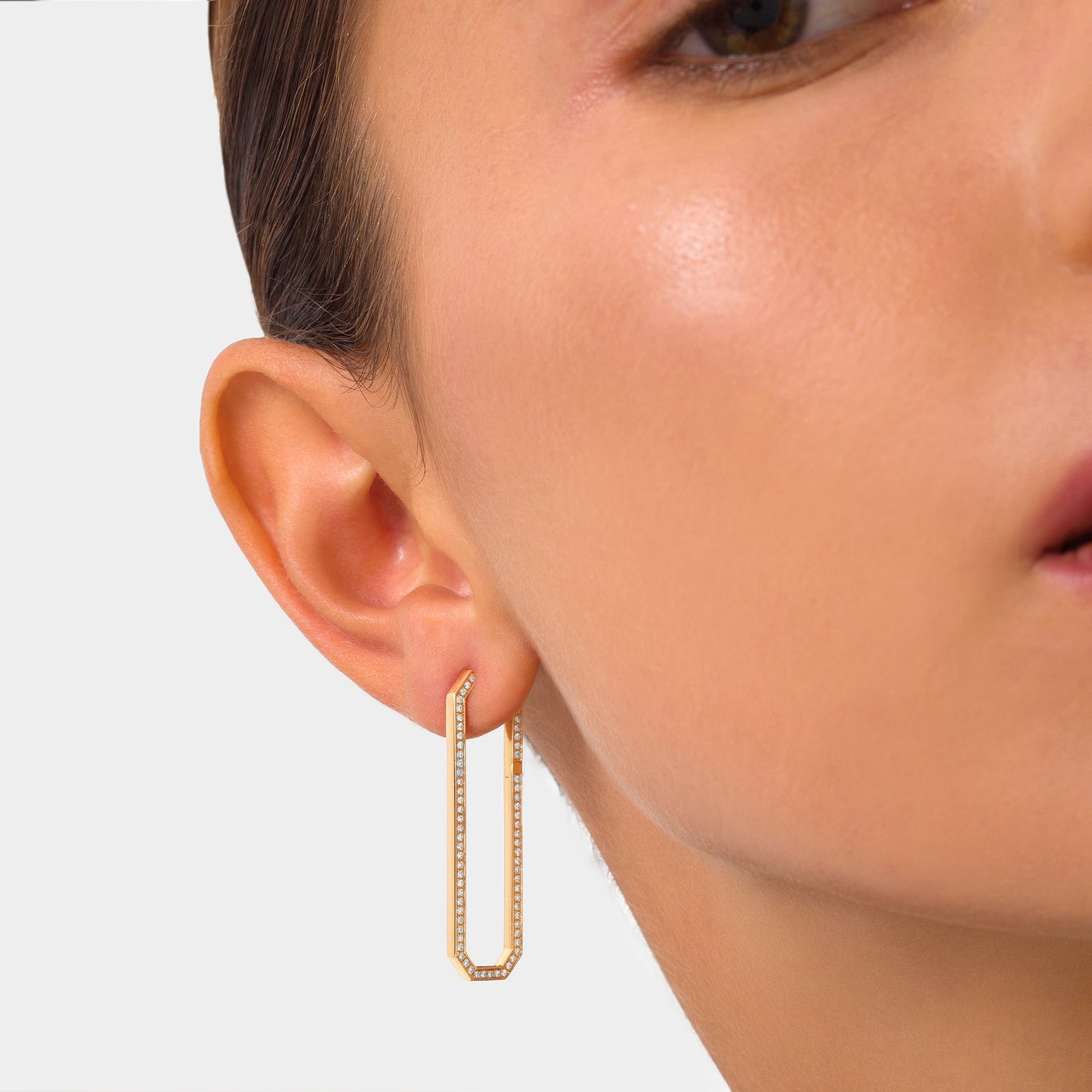 HEXA Chain Link Earrings Large