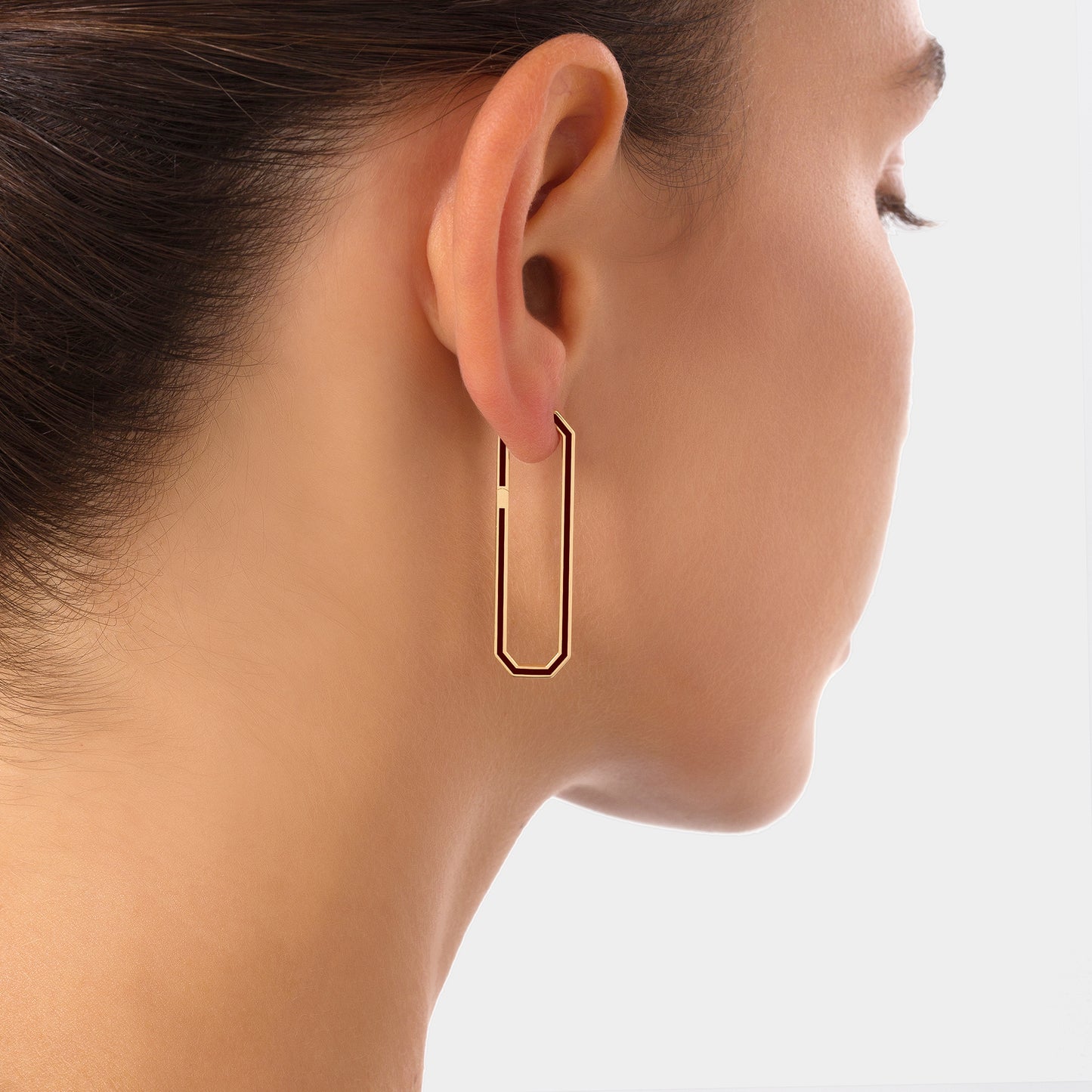 HEXA Chain Link Earrings Large