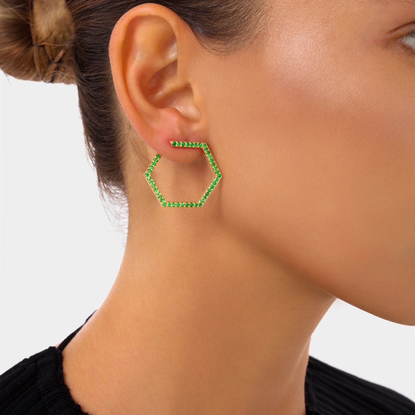 HEXA Pavé Earrings Large