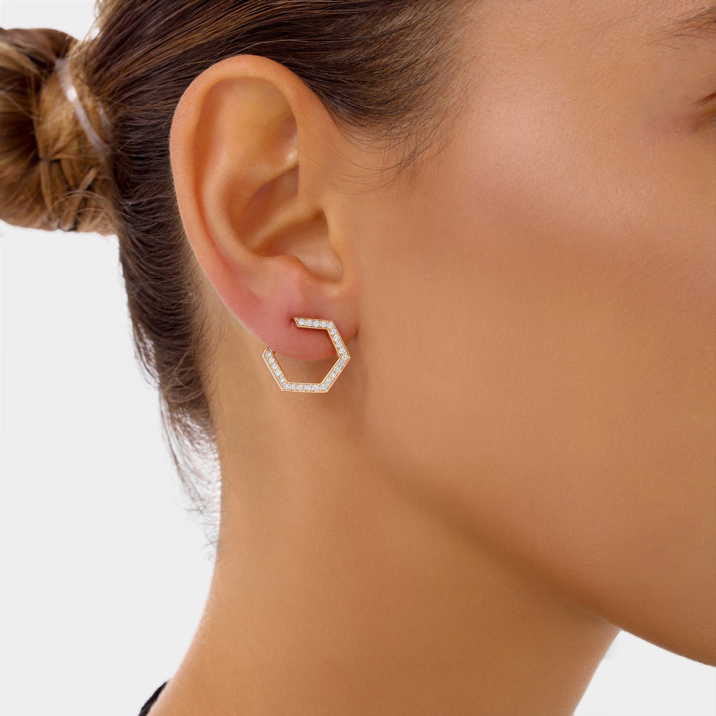 HEXA Pavé Earrings Small