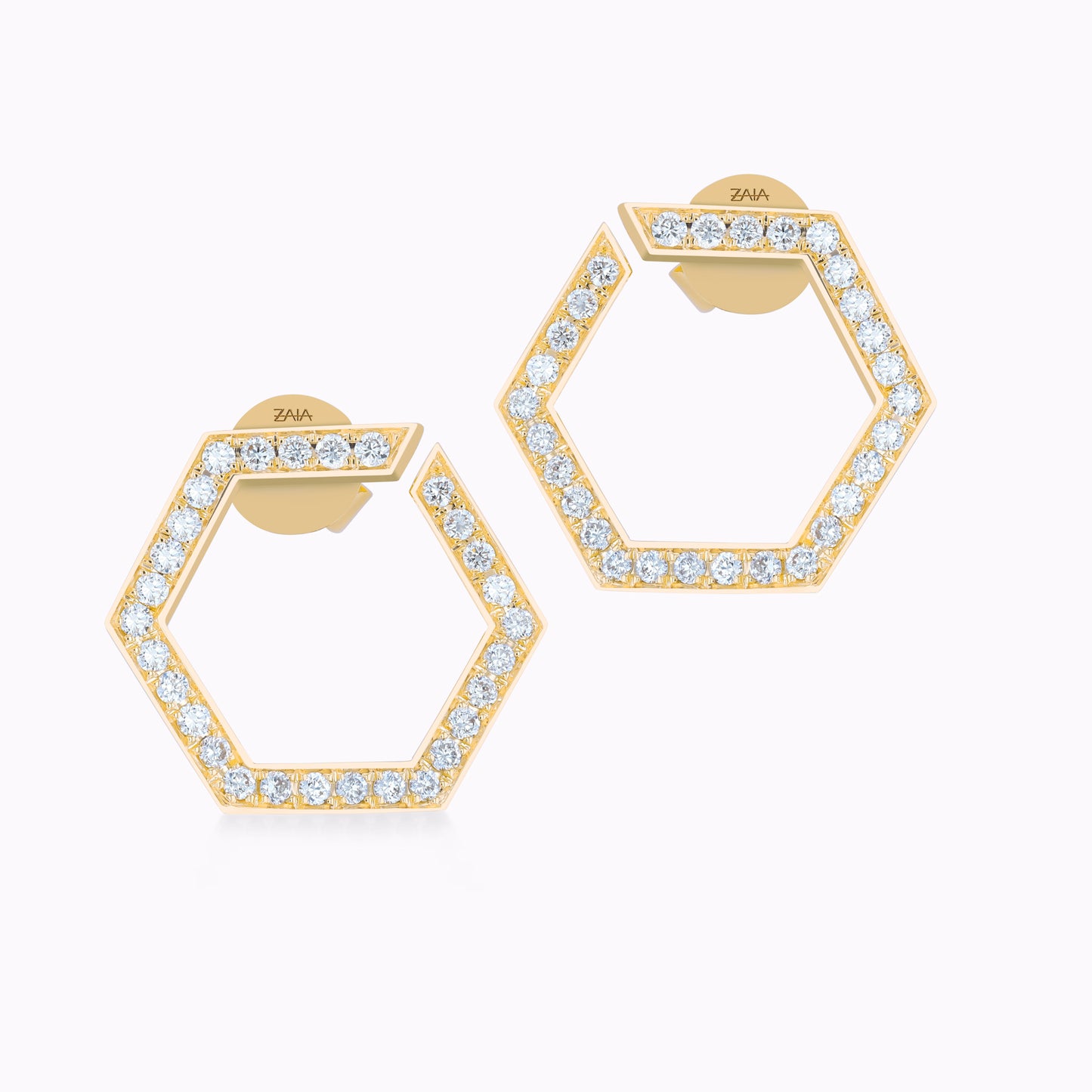 HEXA Pavé Earrings Small
