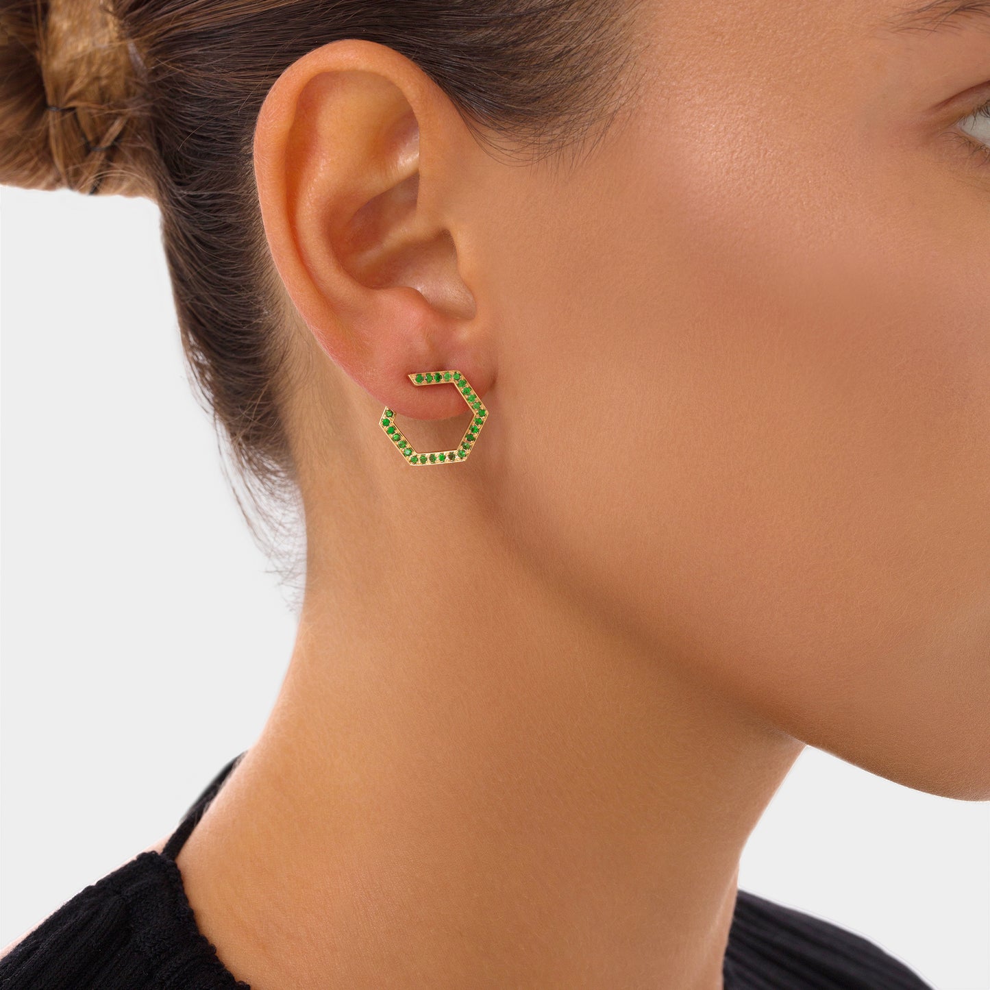 HEXA Pavé Earrings Small